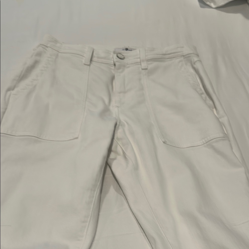 White Denim Joggers